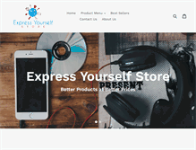 Tablet Screenshot of expressyourselfstore.com